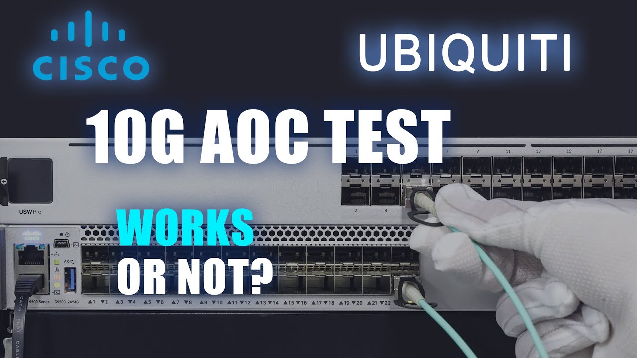 Совместное использование коммутаторов Cisco и Ubiquiti с одним кабелем 10G SFP+ AOC &mdash; работает ил...