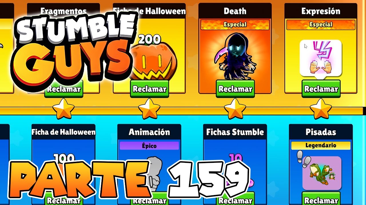 ¡COMPRO TODO EL STUMBLE PASS DE HALLOWEEN! | PARTE #159 | STUMBLE GUYS