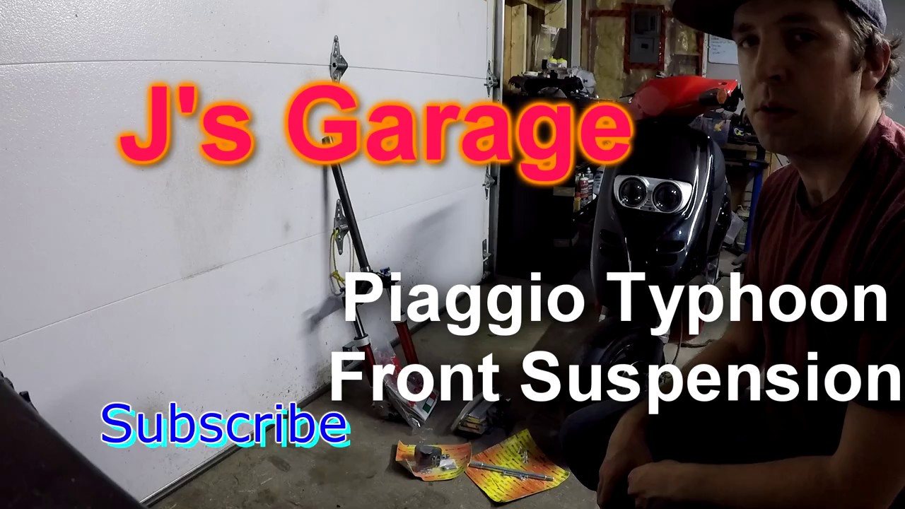 Piaggio Typhoon Rebuild - Part 4 - New Headlight and Malossi F32S Forks!