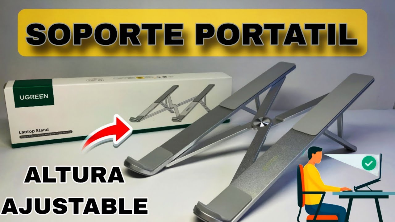 &iquest;El Mejor Soporte para Port&aacute;tiles? UGREEN de Aluminio | Unboxing + Pruebas