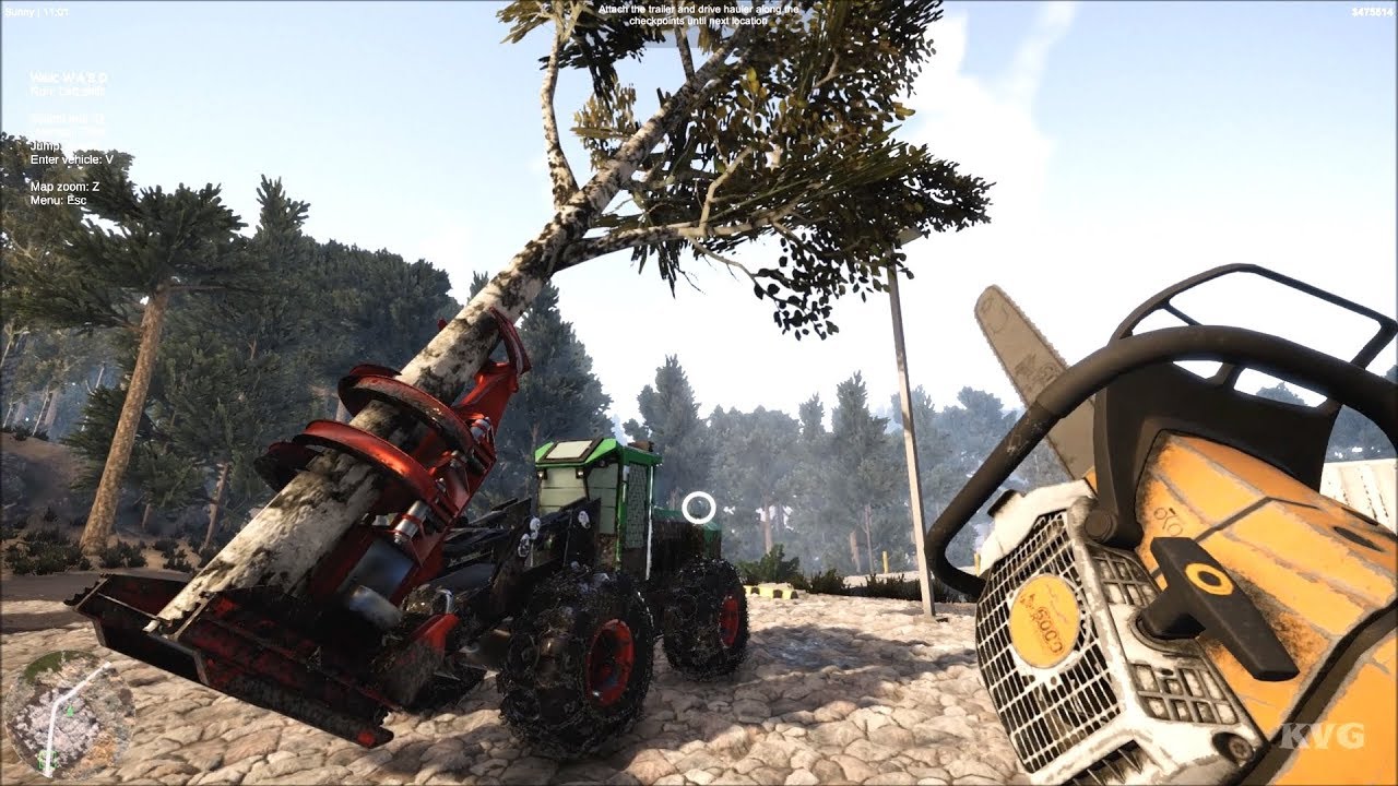 Lumberjack Simulator Gameplay (PC HD) [1080p60FPS]