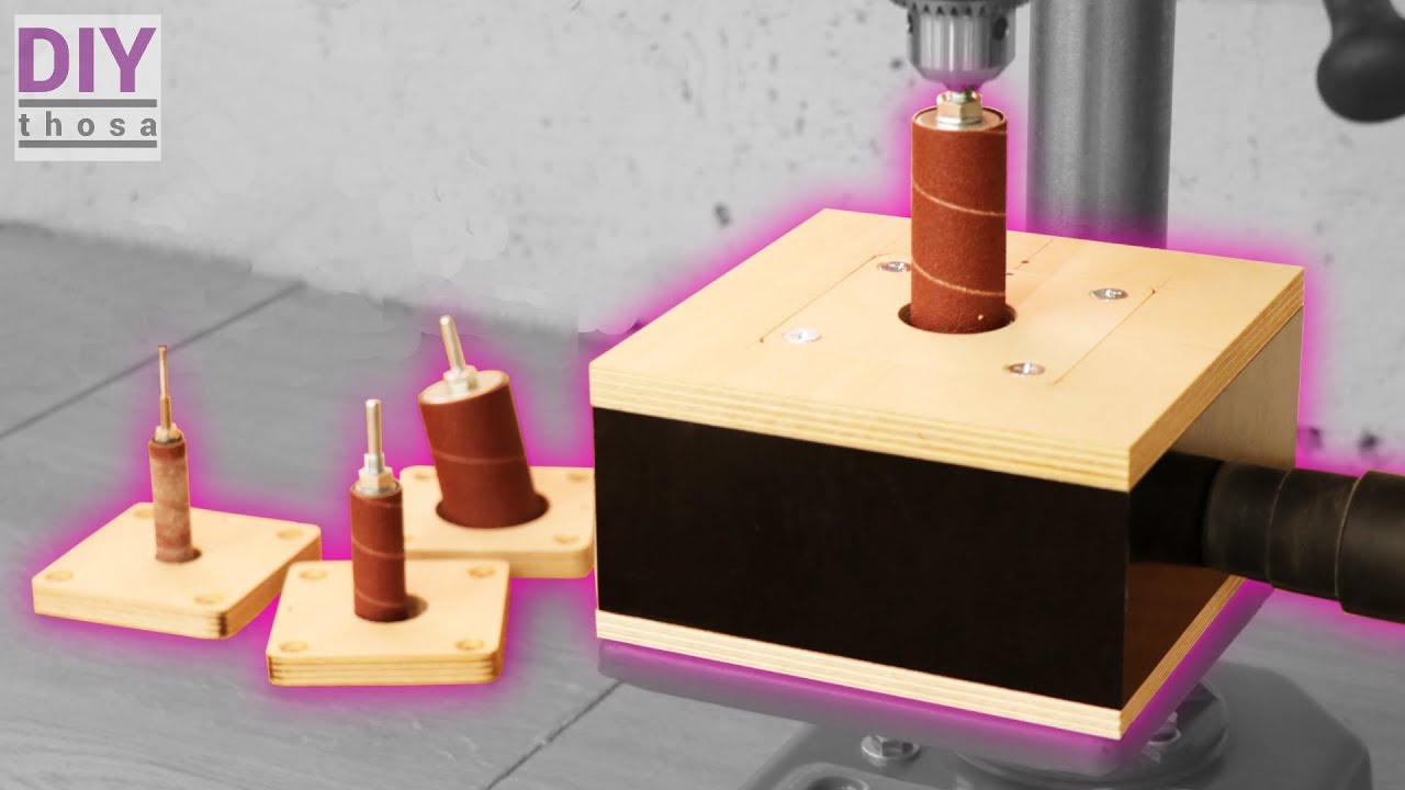 Drill Press Sander - Easy to make with cheap Drill Press Sander Set