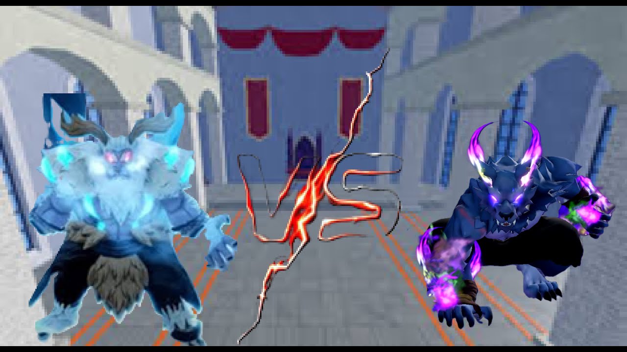 Blox Fruits Yeti Vs Werewolf