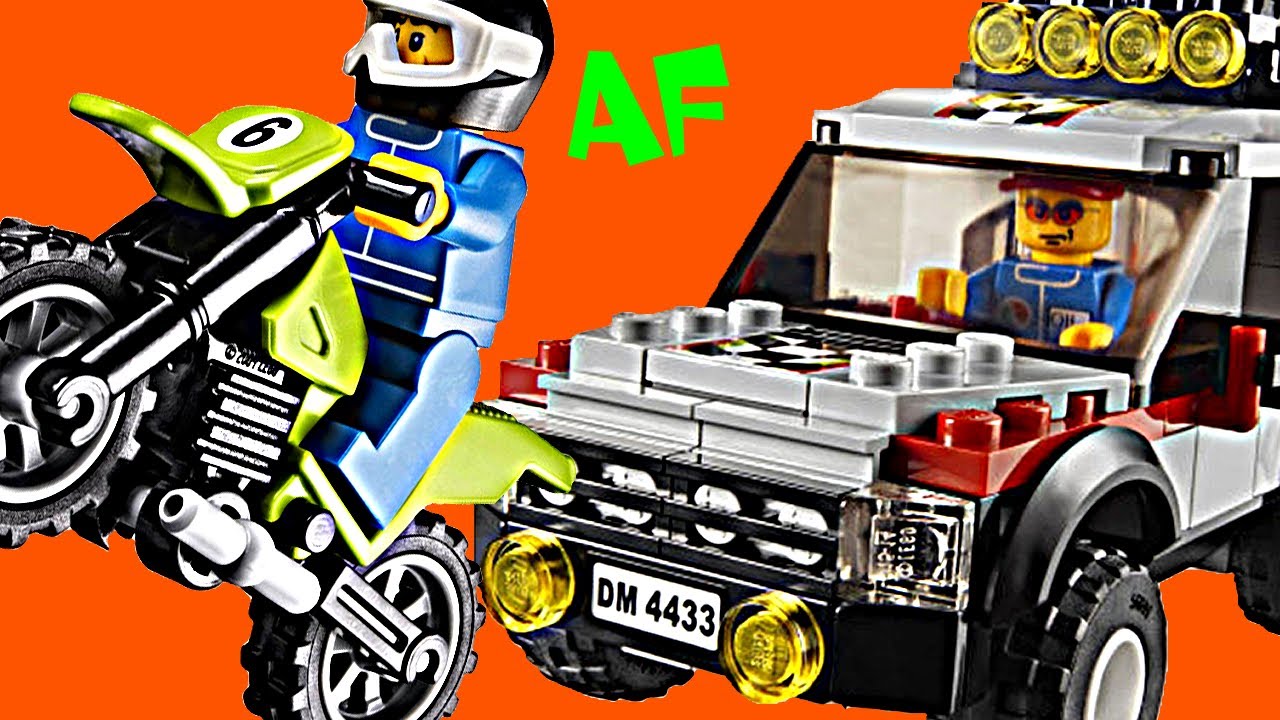 Lego City DIRT BIKE Transporter 4433 Stop Motion Build Review