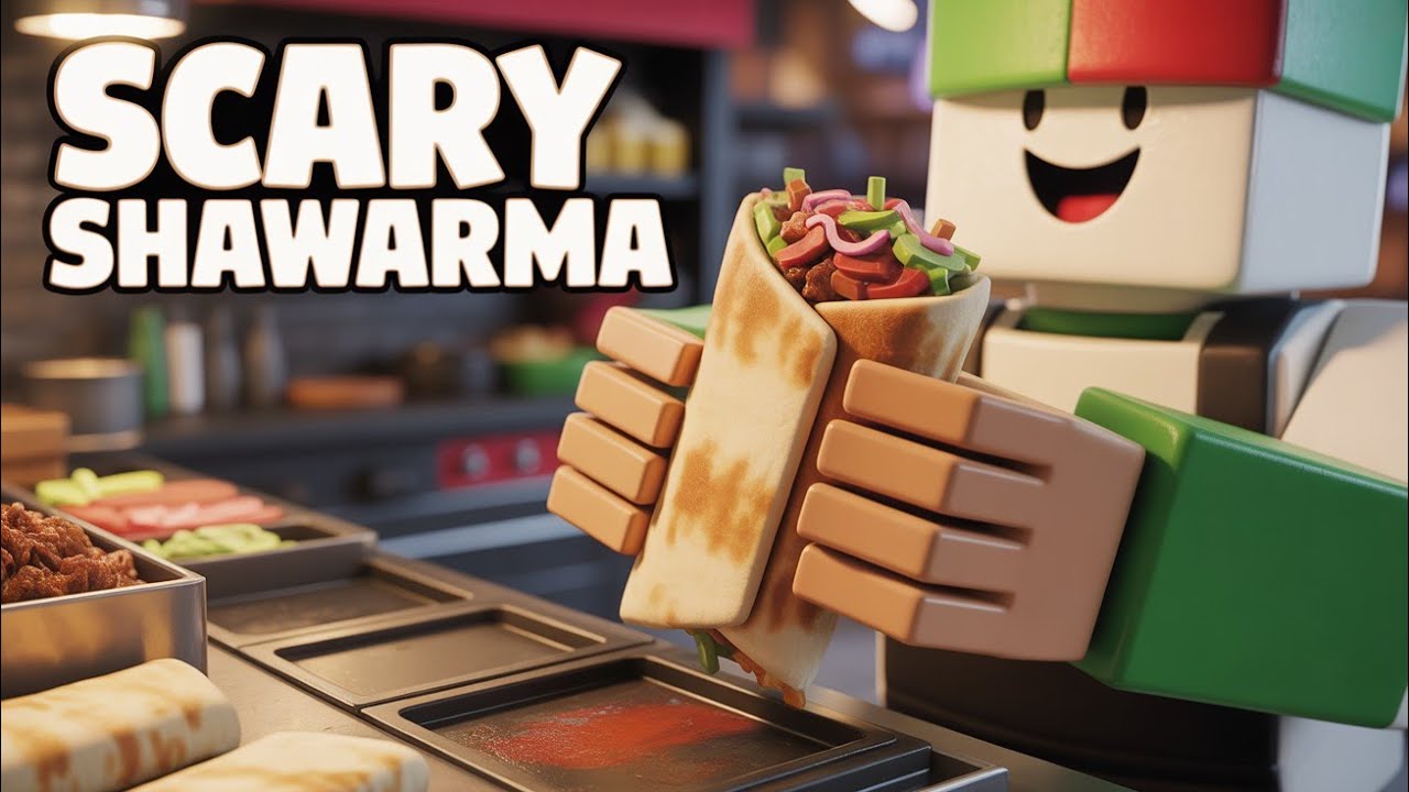 I Spent 24 Hours In A Shawarma Roblox Horror Game