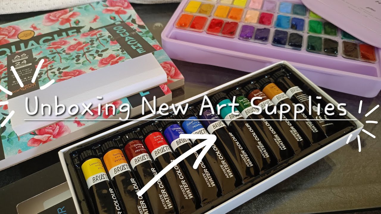Unboxing My New Art Supplies | @Unwrapped_Art9 #art #artist