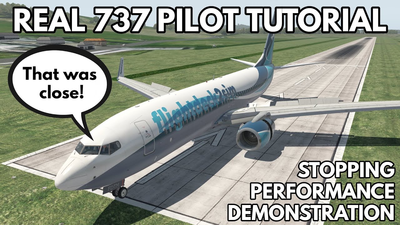 How quickly can you stop a Boeing 737? | Real 737 Captain Demonstration