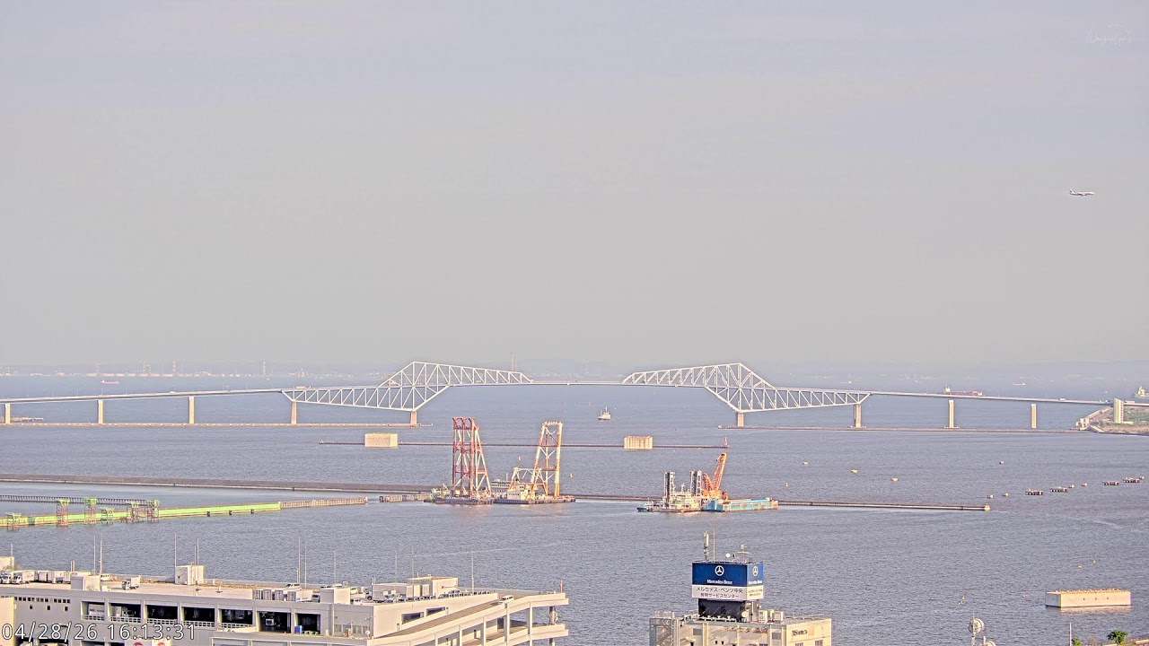 Tokyo Bay 4K Live Cam | Gate Bridge, Disney Fireworks & LoFi Beats 🌙 Relax / Study / Chill