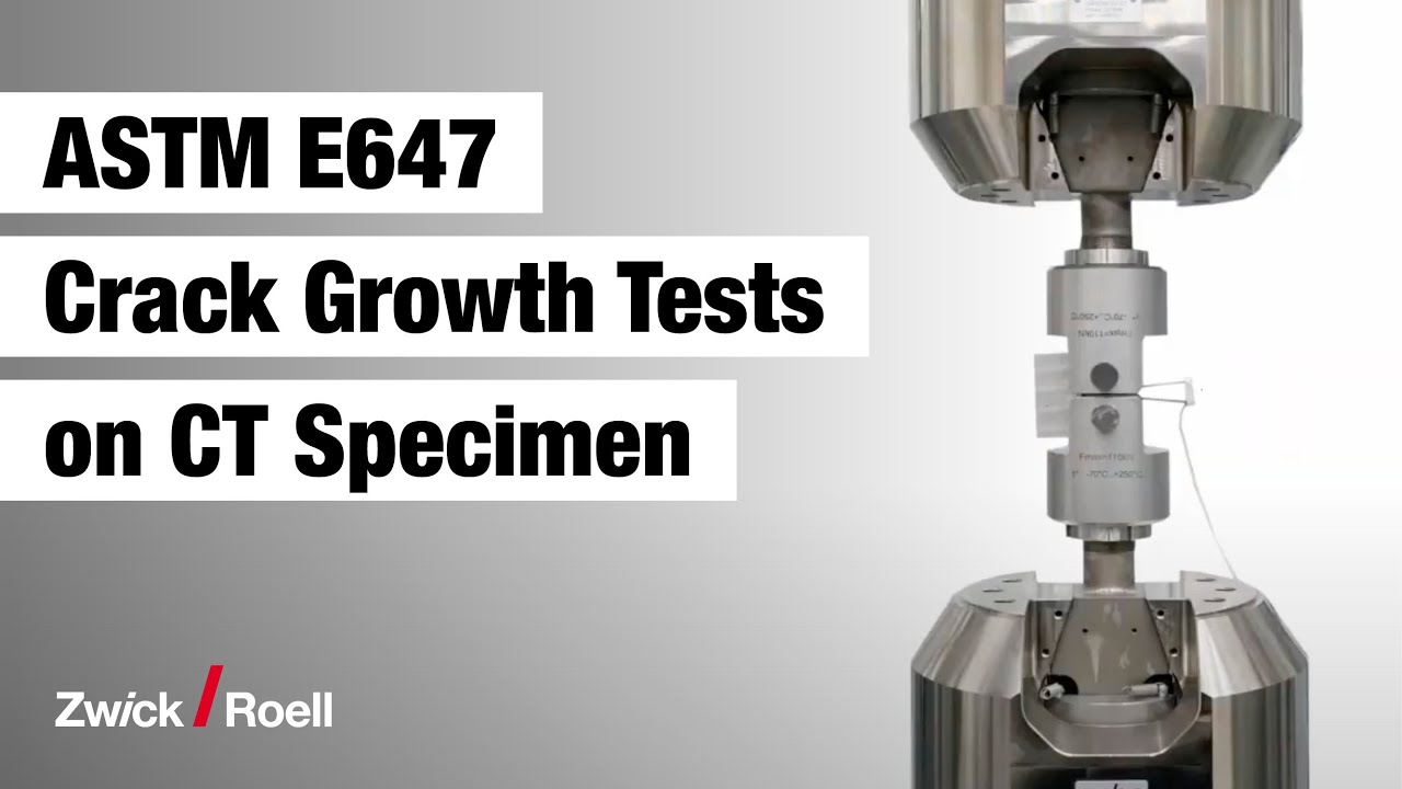 Crack growth test on CT specimen to ASTM E647 with ZwickRoell HA250