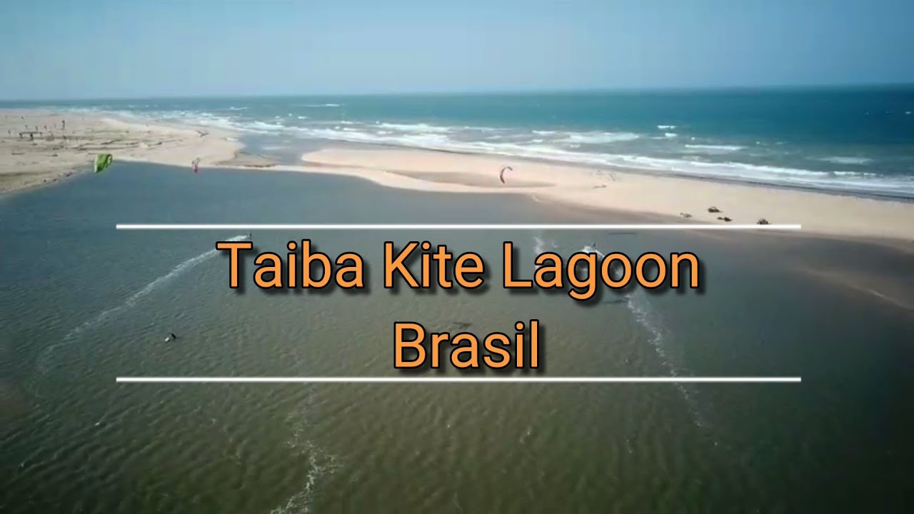 Taiba Kite lagoon, Brasil,  described by drone views