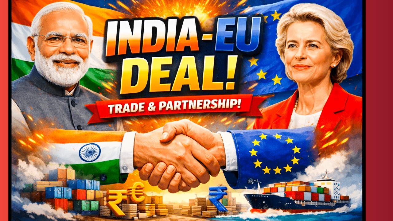 भारत–EU रणनीतिक समझौता: वैश्विक शक्ति संतुलन में बदलाव? I Opportunities & Challenges