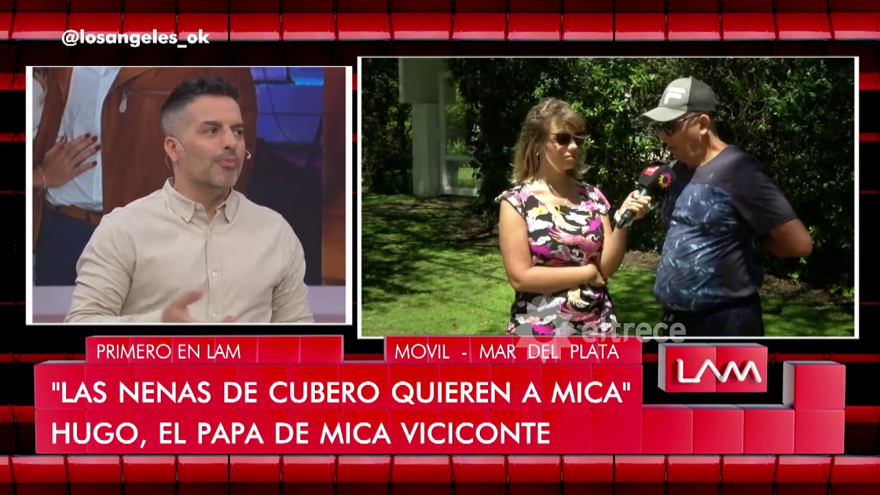 Hugo Viciconte, el pap&aacute; de Mica sin filtro y atendi&oacute; a Mariana Brey