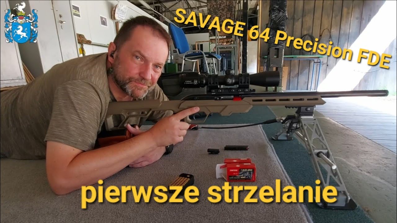 SAVAGE 64 Precision FDE .22lr pierwsze strzelanie #savage 