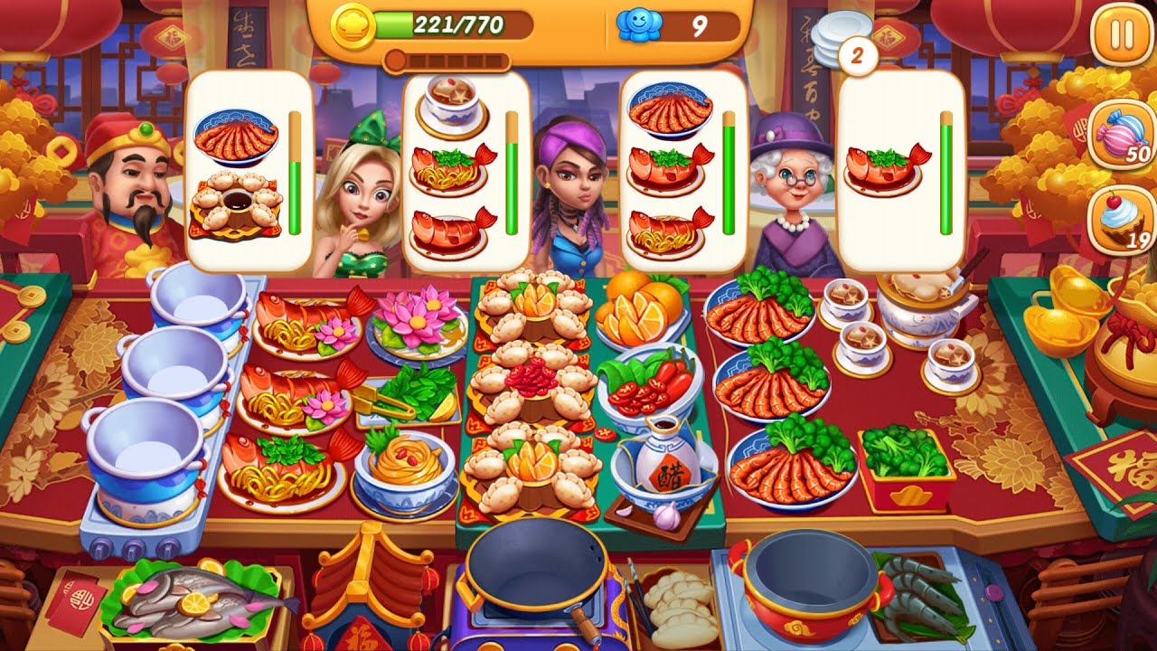 Cooking City Spring Festival Gala 2023 Level 51 52 53 54 55 Part #11 Chinese New Year GamePlay #747