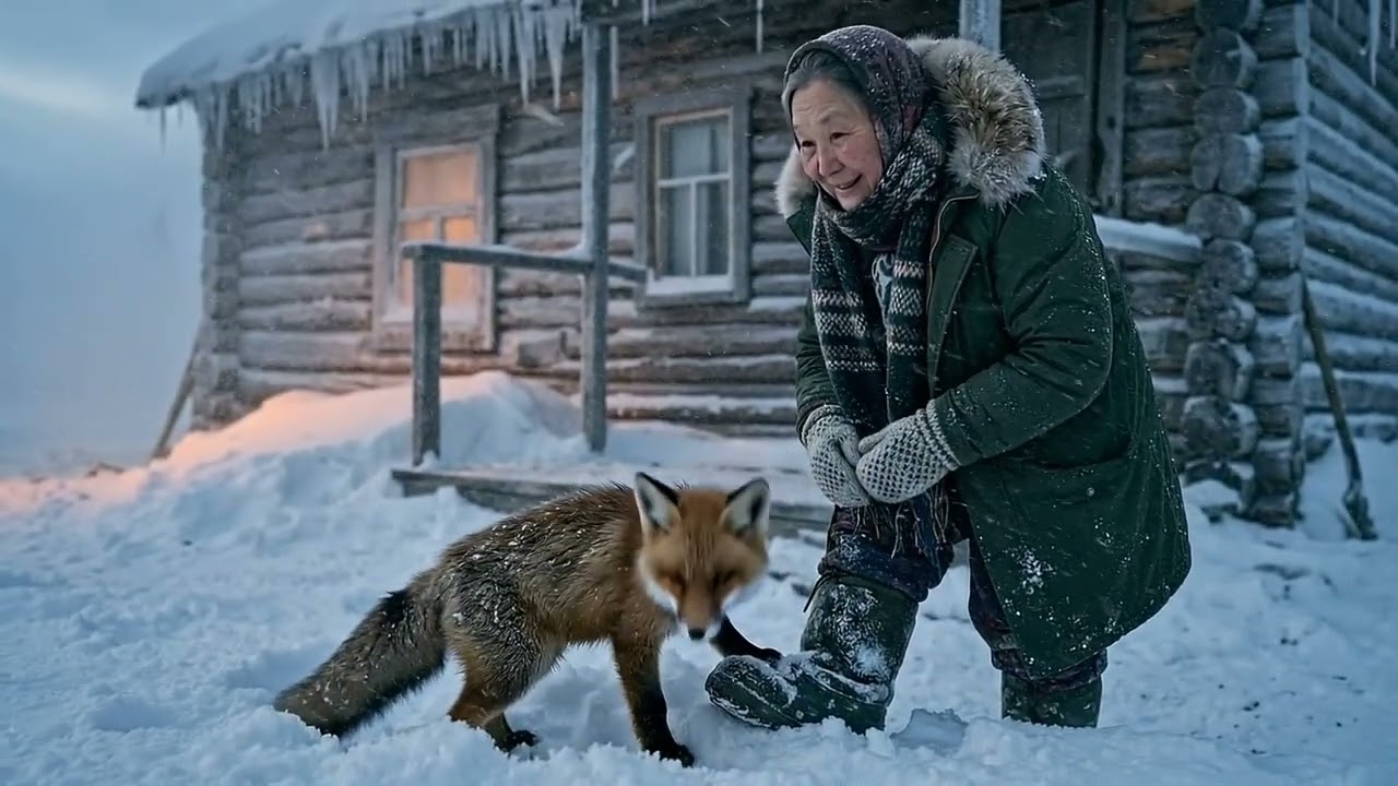 A Life Saved in the Snow: The Grandmother and the Fox Kit