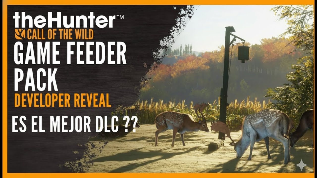 TENEMOS COMEDEROS !! - THE HUNTER CALL OF THE WILD - DLC- Game Feeder Pack !!!