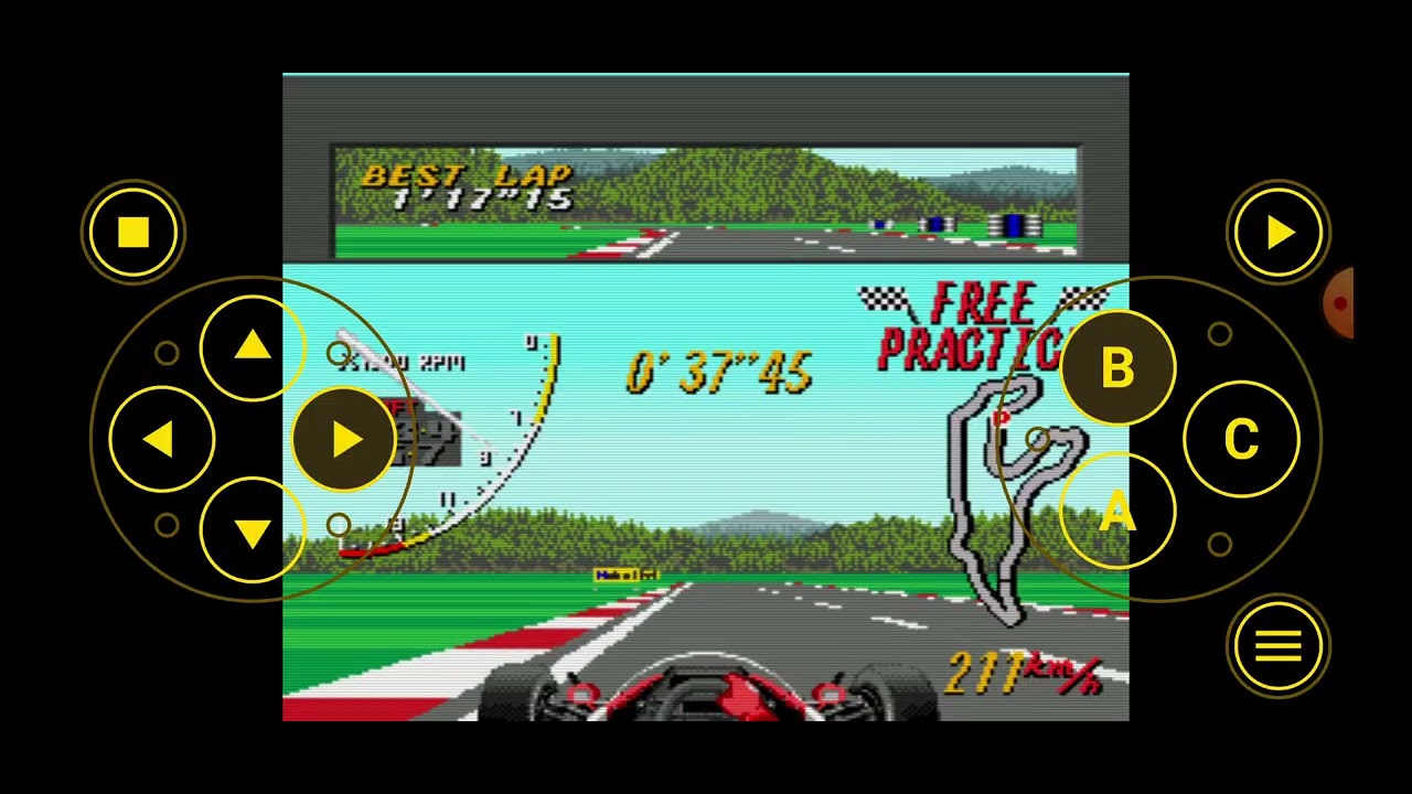 1990 Super Monaco GP Sega Mega Drive Title 