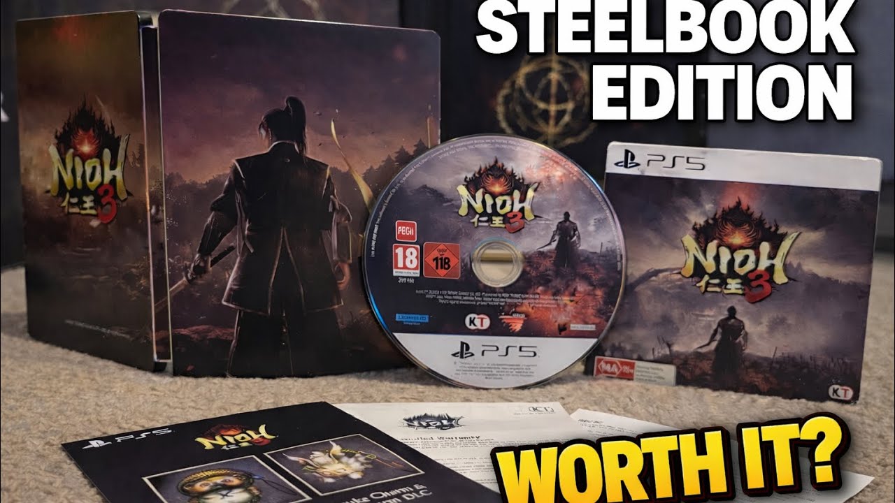 Распаковка стального издания Nioh 3 | Стоит ли оно того для коллекционеров?