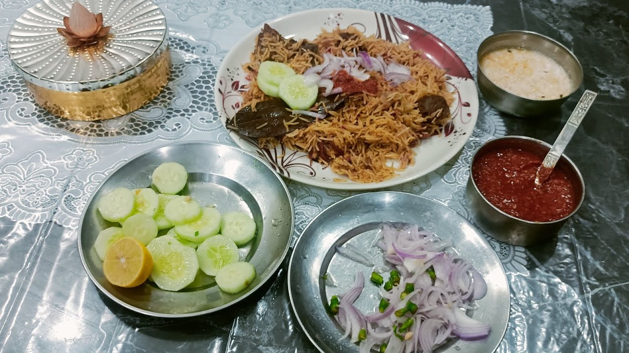 बड़े के गोश्त की बिरयानी 