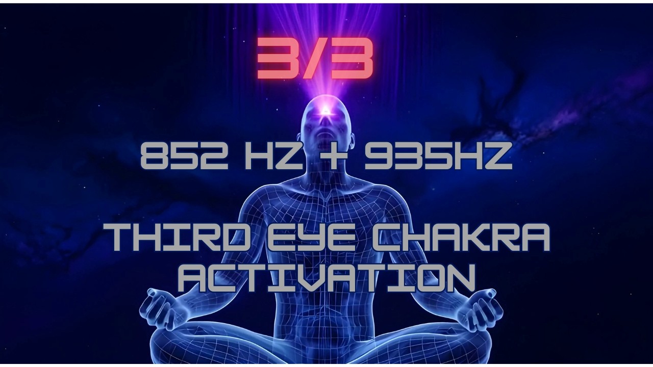 852Hz & 935Hz Third Eye Chakra Meditation | Pineal Gland Activation | 3/3 Blood Moon Portal