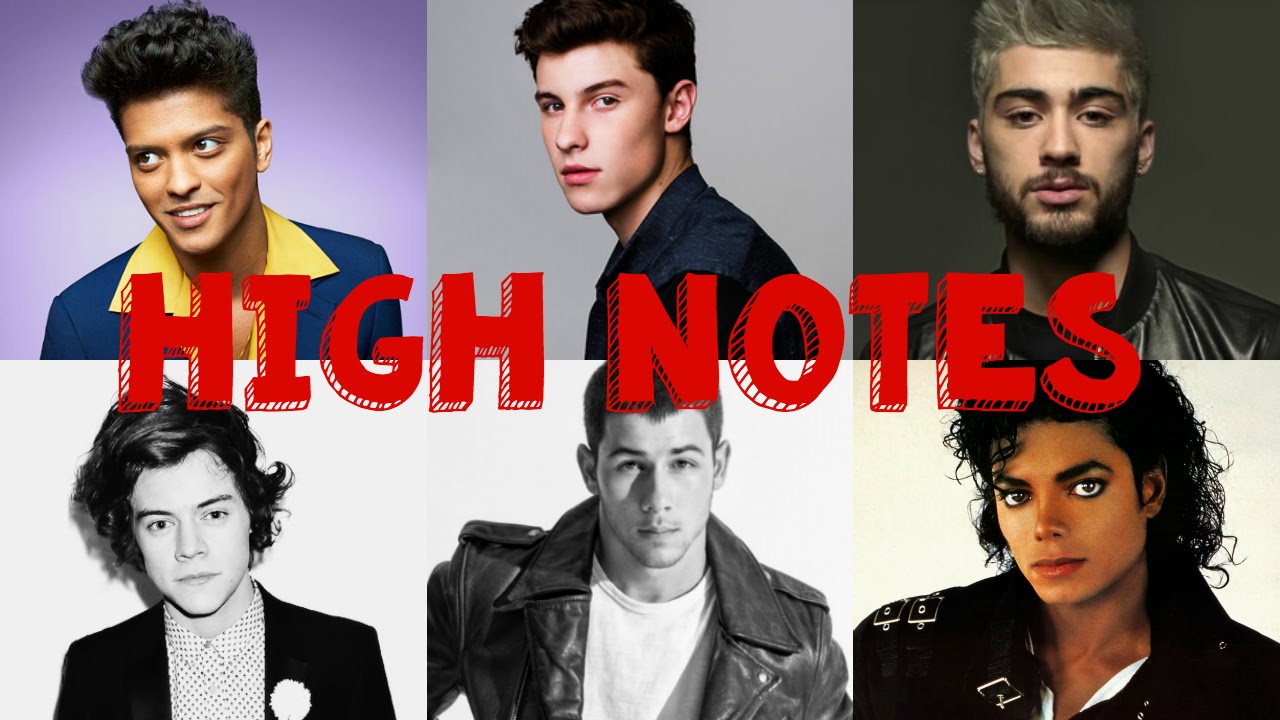 MALE SINGERS HITTING HIGH NOTES (C5-C6)
