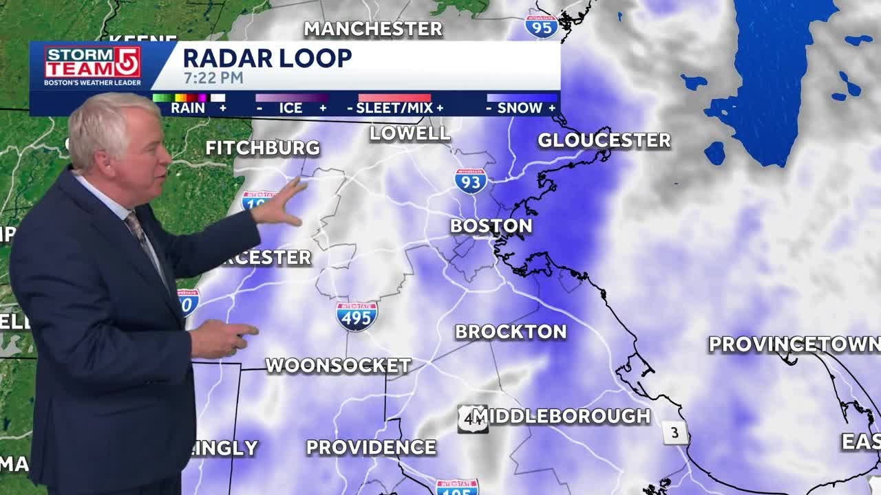 Video: Snow showers, winds to die down tonight