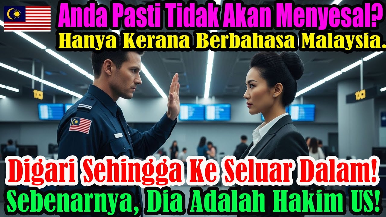 Memandang rendah wanita Malaysia berbahasa Melayu di LAX,terkejut bila tahu dia Hakim Persekutuan AS