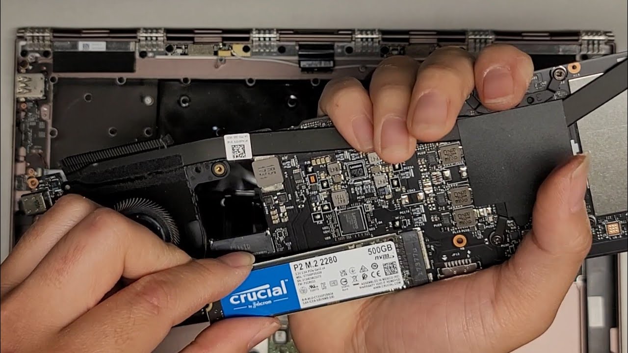 Lenovo Yoga 920-13IKB Disassembly SSD Hard Drive Upgrade M.2 PCIe NVMe Replacement Repair