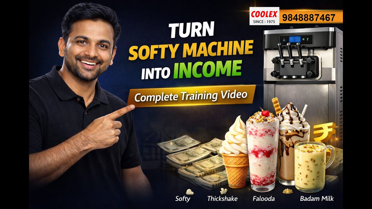 Softy Ice Cream Machine Demo | Complete Business Knowledge from Zero