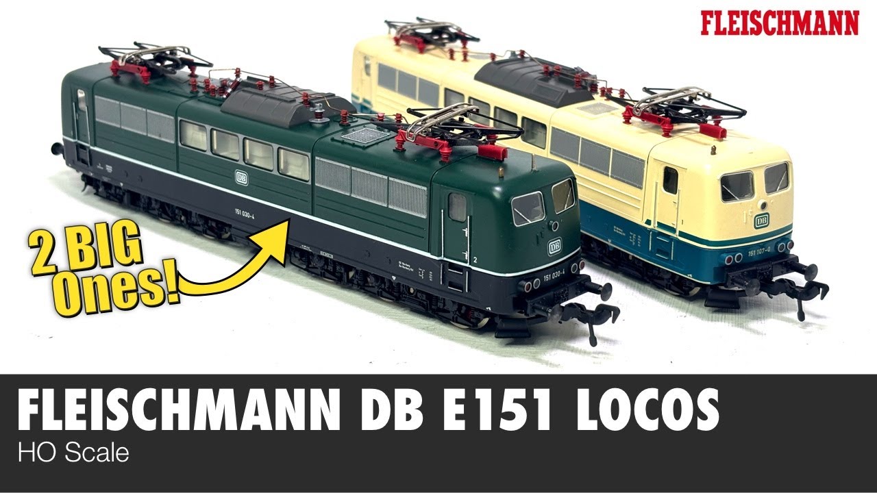 2 BIG ONES! Fleischmann's E151 Electric Locomotives | HO Scale Model Railway Review