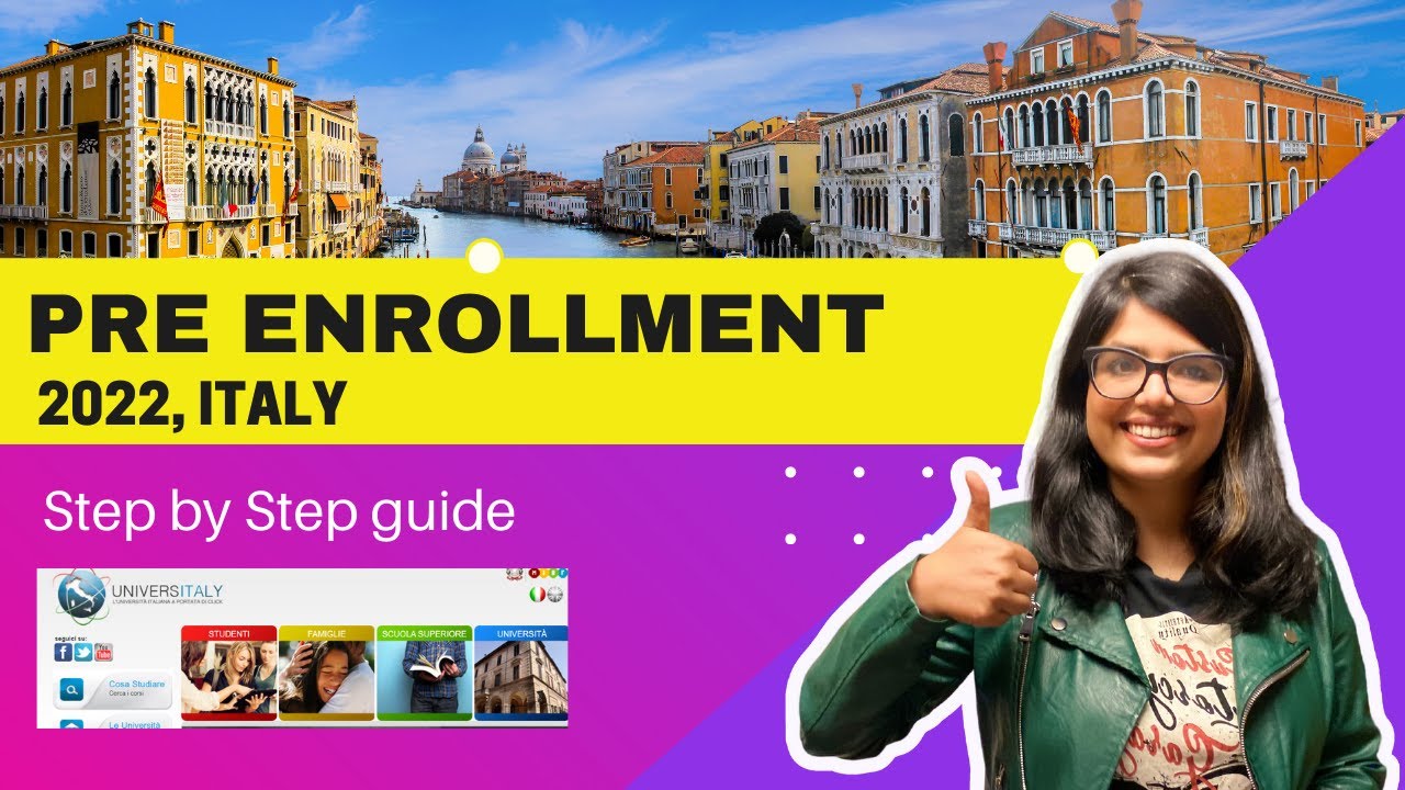 PRE- ENROLLMENT FOR INTERNATIONAL STUDENTS 2022 | STUDY IN ITALY