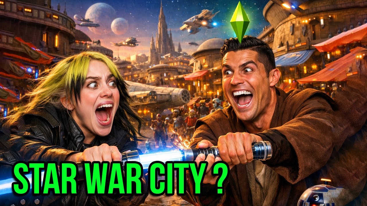 My Sims Found a Star Wars City | The Sims 4 | Drama Story