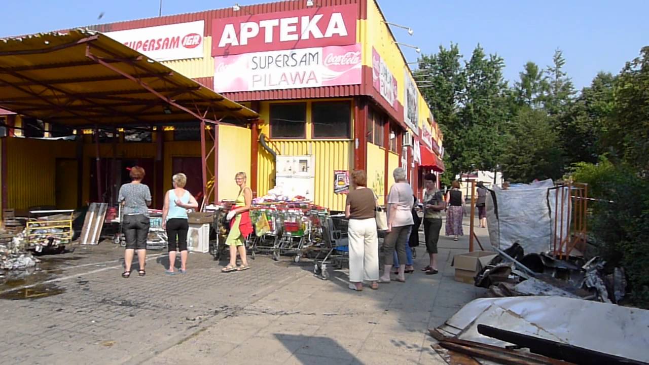 Pożar Supersamu Pilawa Leżajsk
