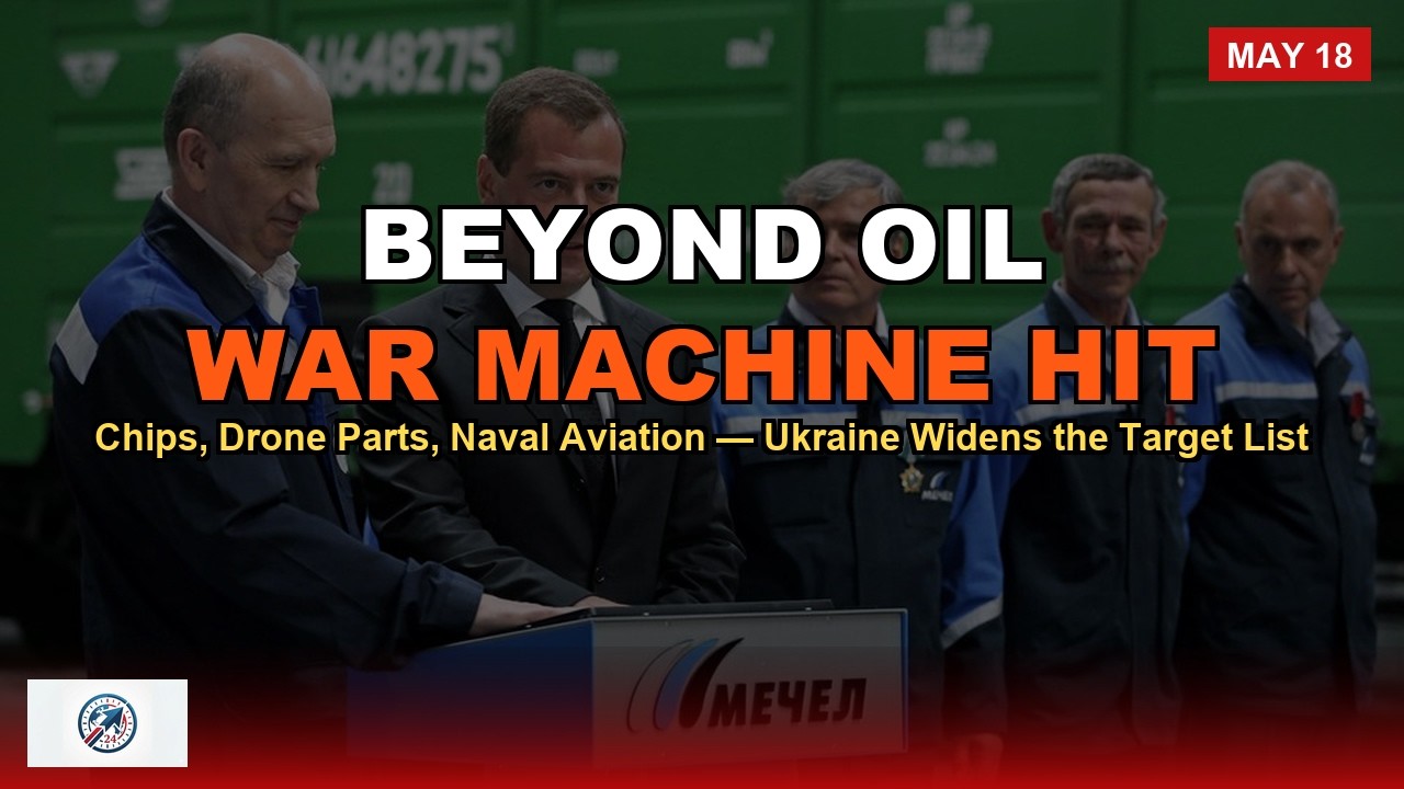 Beyond Oil &mdash; Ukraine's Deep-Strike Campaign Widens to Russia's War Machine | May 18, 2026