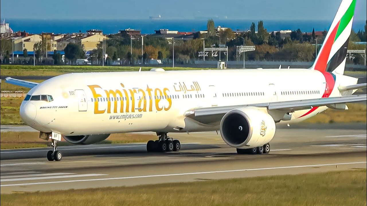 (4K) Istanbul Plane spotting - Incredible HEAVY planes take off! (777, 787, A340, A310, etc.)