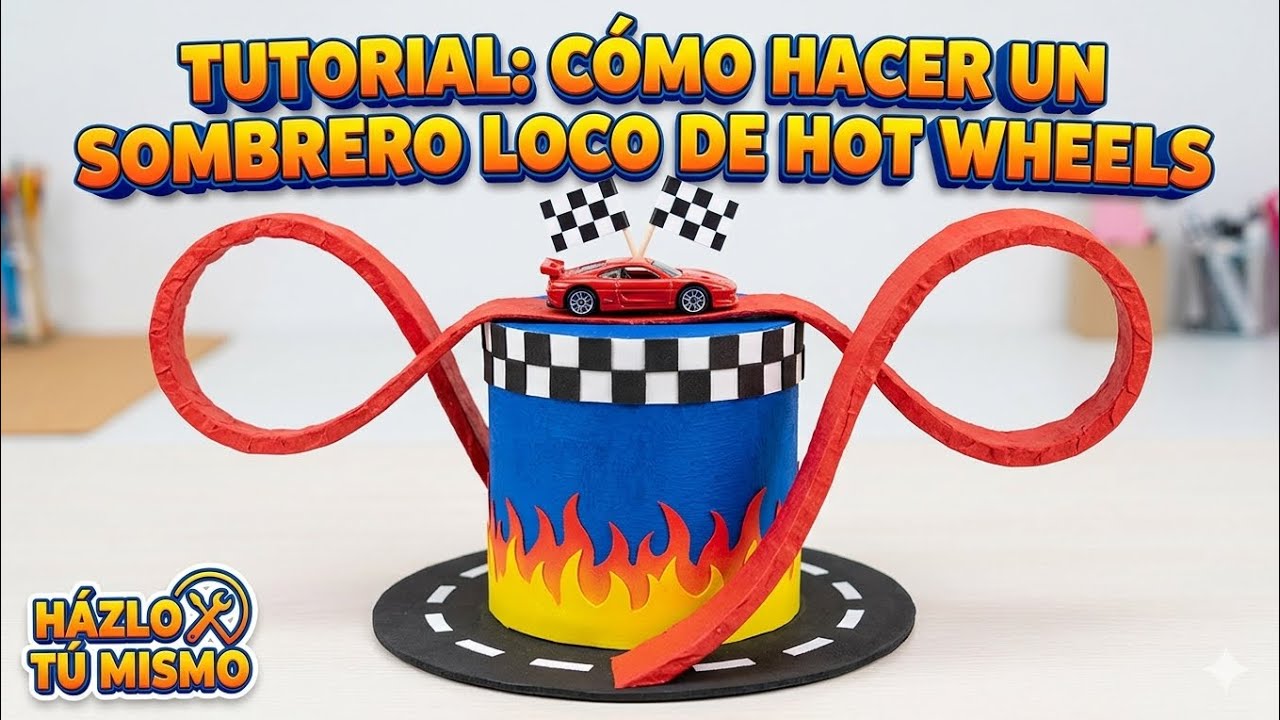 Sombrero loco 🤪 para niño diy de hot wheels