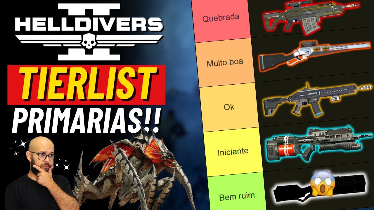 Helldivers 2 Tierlist Armas Primárias Terminidios