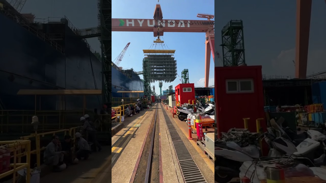 Epic building in South Korea Hyundai heavy industries