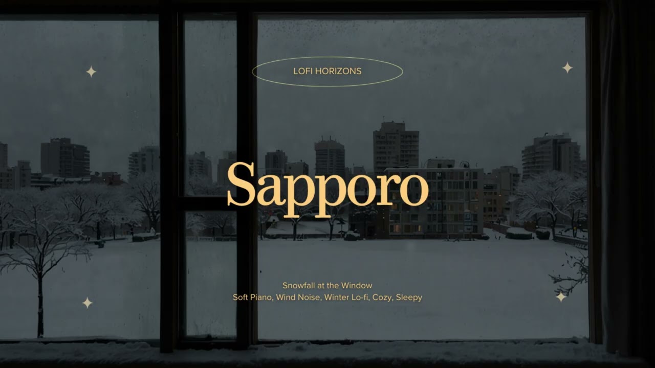 🏔️❄️ [2hr] Sapporo ☕❄️ Snowfall at the Window