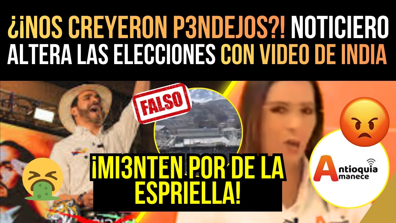 ¿¡NOS CREYERON P3NDEJOS?! NOTICIERO ALTERA NOTICIA de DE LA ESPRIELLA con VIDEO de INDIA - ¡MI3NTEN!