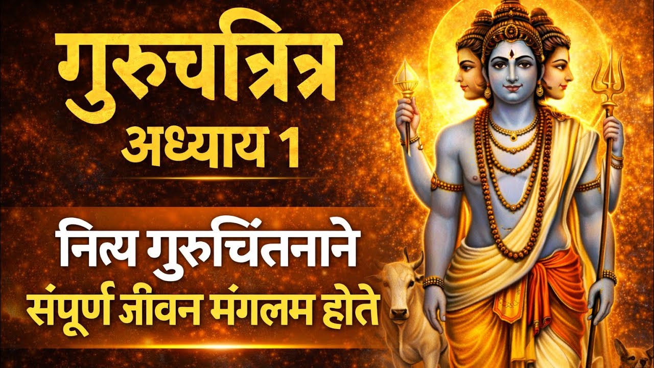 गुरुचरित्र अध्याय १ | नित्य गुरुचिंतनाने संपूर्ण जीवन मंगलमय होते | Dattatreya