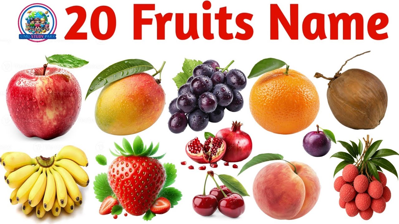 🍓फलों के नाम | Fruits Name in Hindi & English | बच्चों के लिए फल सीखें 🍌🥭 | Kids Learning Video 🥝
