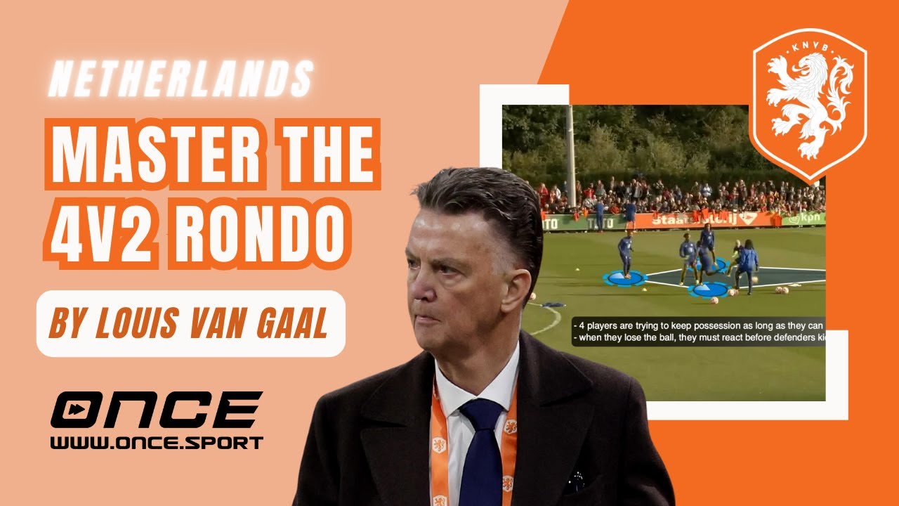 Master the 4v2 Rondo | Dutch National Team Drill by Louis van Gaal!