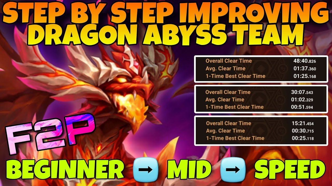 ПОШАГОВОЕ УЛУЧШЕНИЕ DRAGON ABYSS HARD TEAM!!! ВОЙНА ПРИЗЫВАТЕЛЕЙ