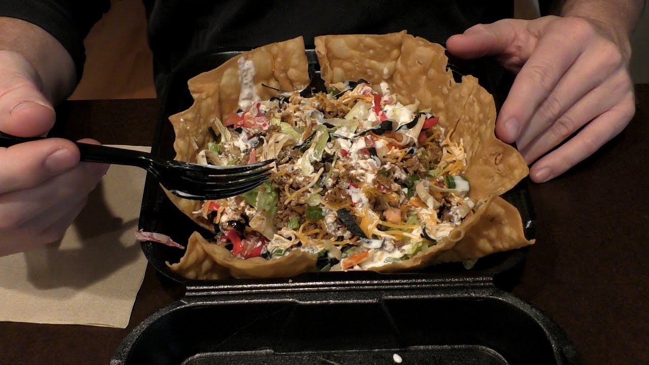 ASMR: Eating a Taco Salad (No talking)