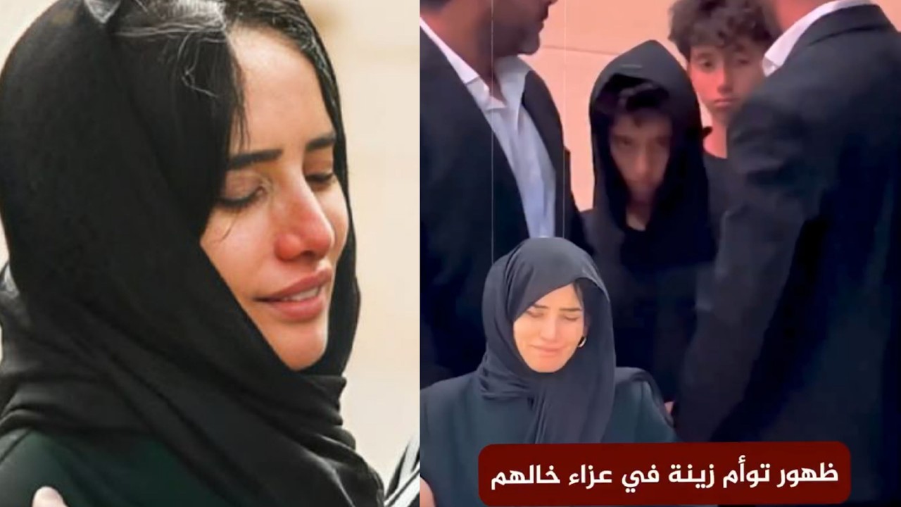 ظهور أبناء زينه التوأم في عزا خالهم اسلام