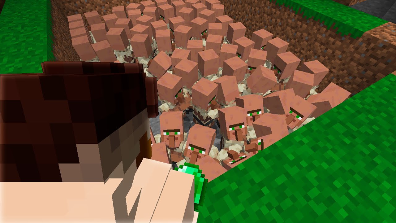 Fiz a Melhor FARM de villager no Minecraft Survival!