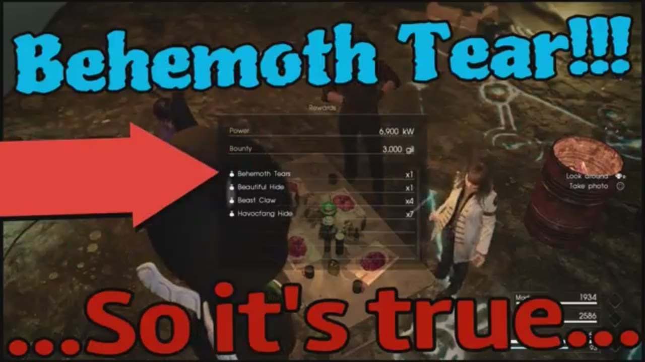 [V.R.] Final Fantasy XV Comrades - How to get Behemoth Tear!