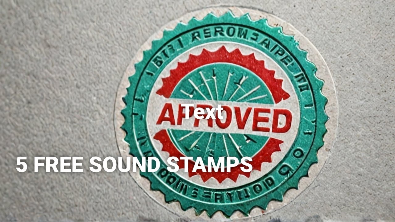 🔊 5 Stamp Sound Effects for Your Videos (No Copyright) 🖋