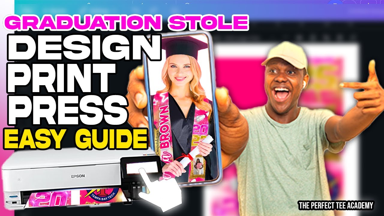 DESIGN & PRINT GRAD STOLE USING CANVA AND EPSON ET 8550 13X19 PAPER